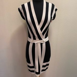 Trina Turk Black/White Sweater Dress P